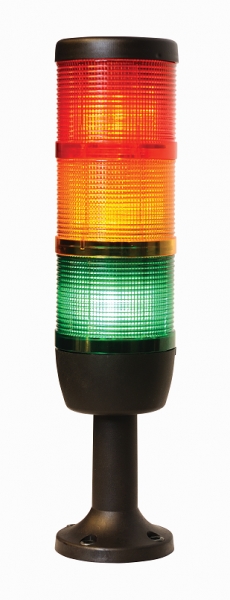 Сигнальная колонна 70 мм. Красная, желтая, зеленая 220 вольта, светодиод LED. РИТЕТ