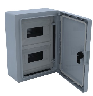 CP5103 Корпус щита распределительного 300x400x165мм, Din-рейки 24M (2х12), навесной, пластик. РИТЕТ