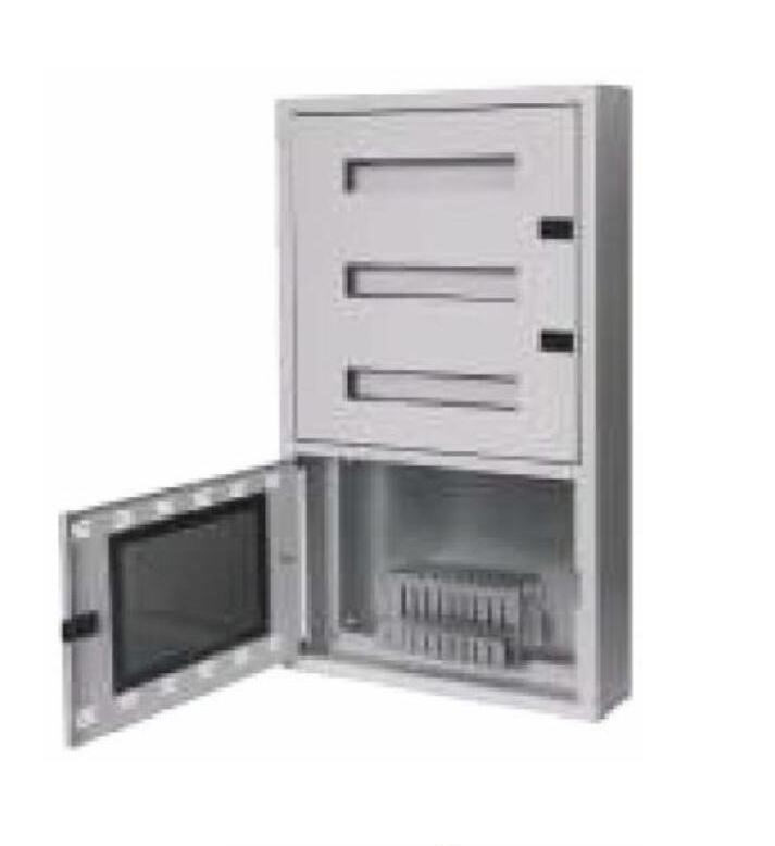 CP8511 Корпус щита с модулями MCB и местом для прокладки сетевых кабелей 500x850x120мм, встраеваемый, металл, серый цвет. РИТЕТ