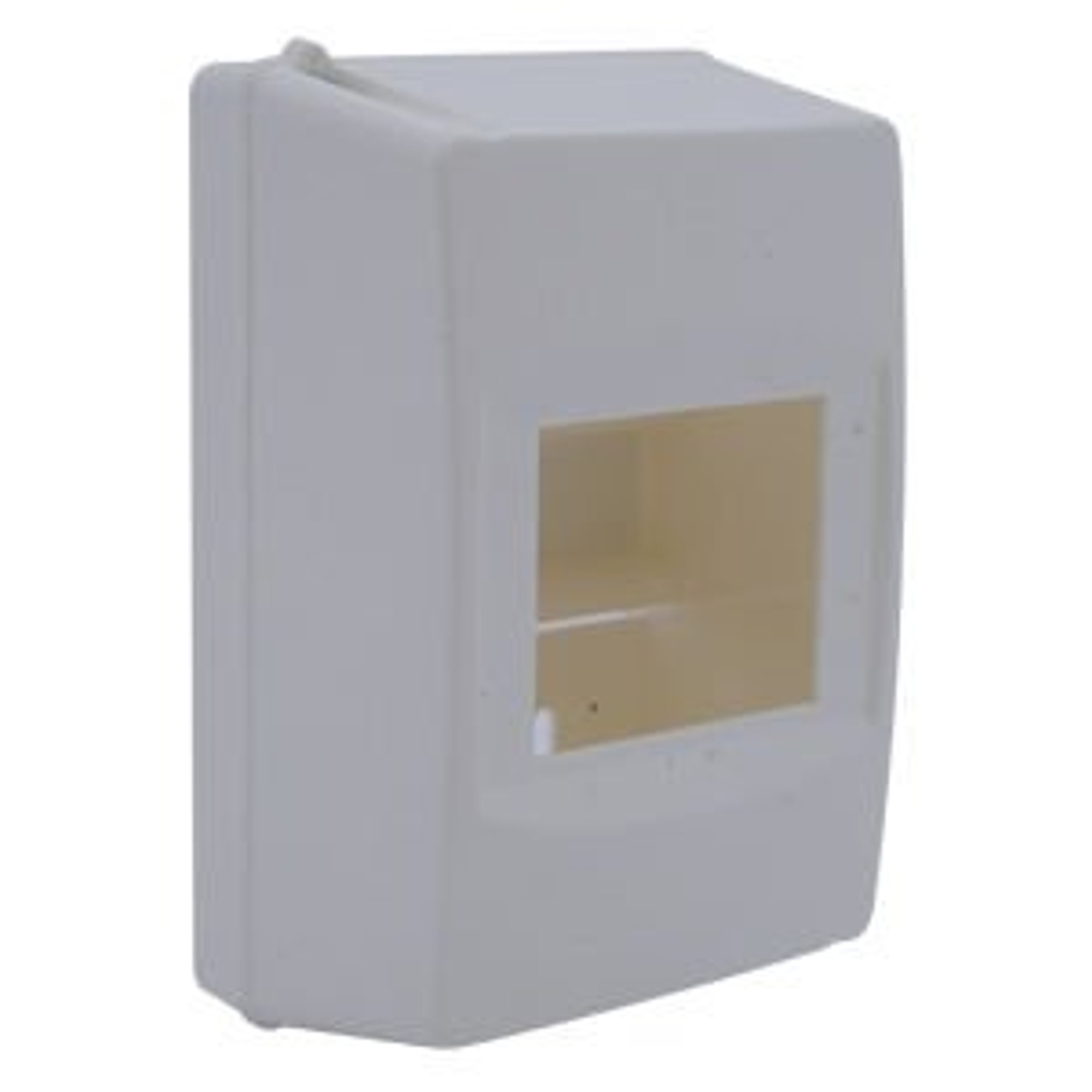 CP01034 Корпус щита распределительного для модульного оборудования с крышкой 4M, пластик/поликарбонат. РИТЕТ